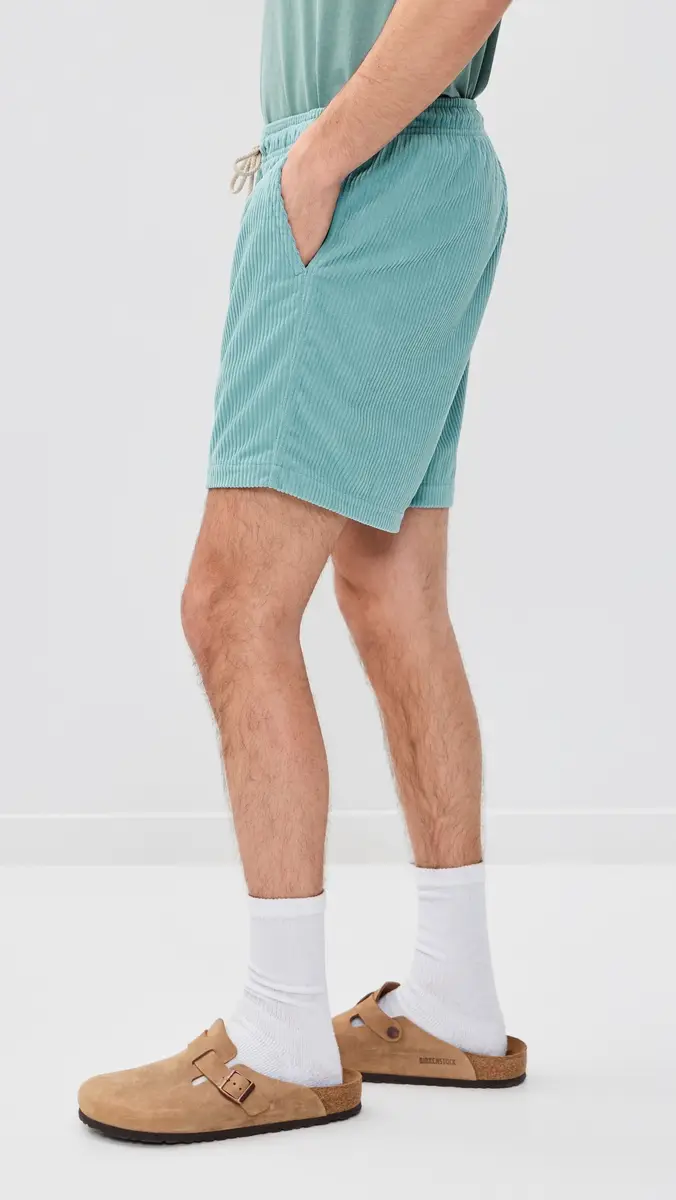 Fair Harbor The Wilder Stretch Corduroy Shorts 7 Bay Blue | Thumbnail 4