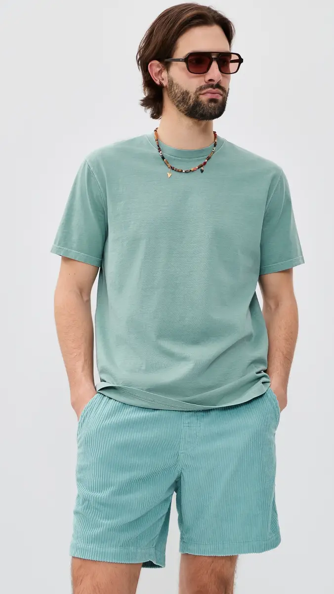 Fair Harbor The Wilder Stretch Corduroy Shorts 7 Bay Blue | Thumbnail 5