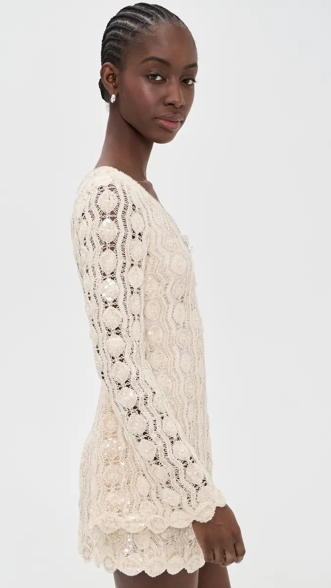 ALEXIS Micah Dress Beaded Macrame | Thumbnail 4 ALEXIS Micah Dress Beaded Macrame | Thumbnail 4