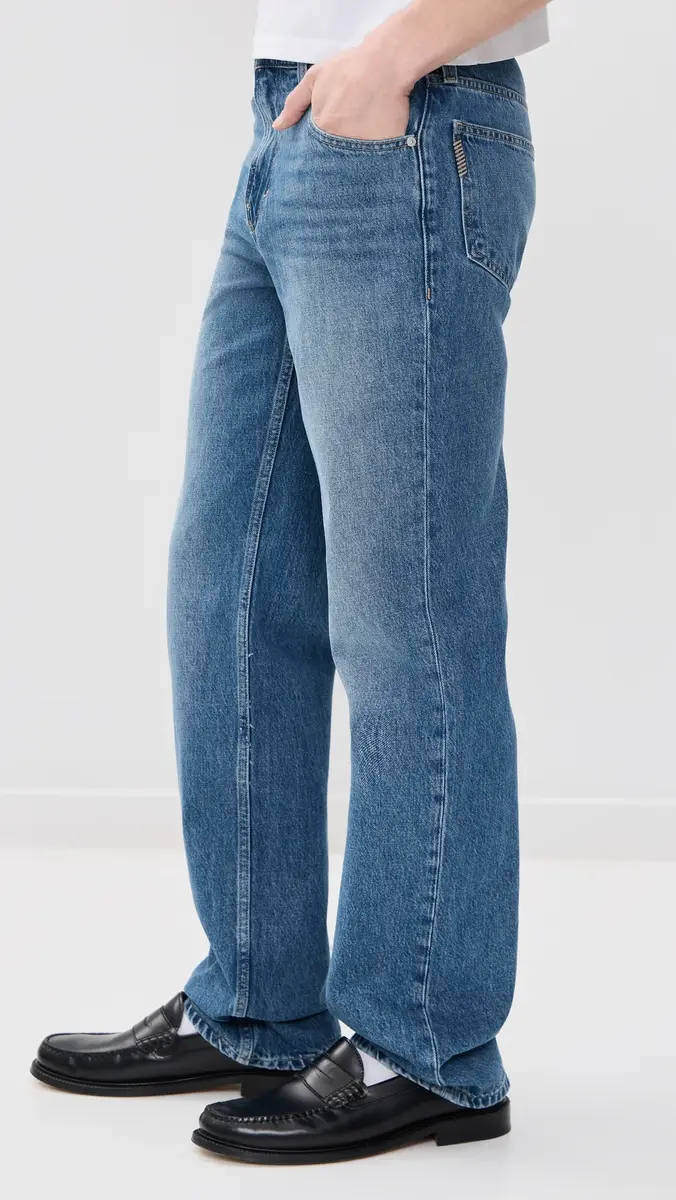 PAIGE Doheny Relaxed Straight Leg Jeans Willard | Thumbnail 4