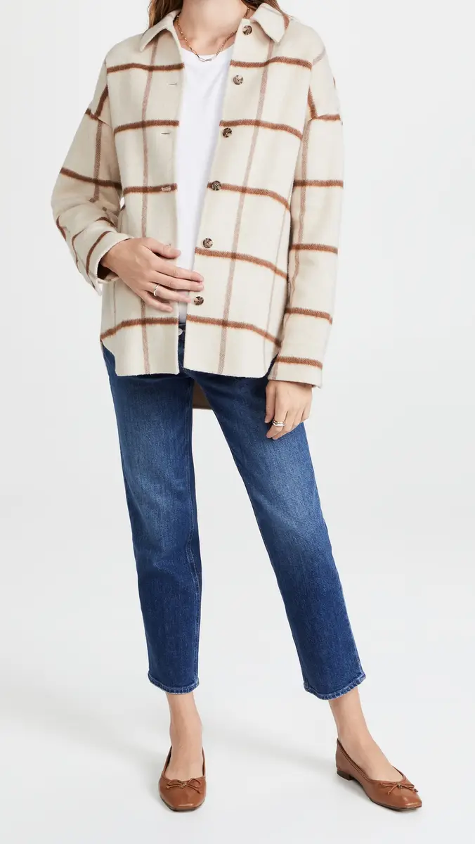 PAIGE Noella Straight Maternity Jeans Roam | Thumbnail 4 PAIGE Noella Straight Maternity Jeans Roam | Thumbnail 4