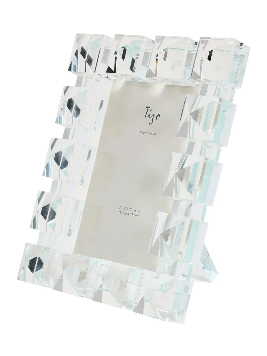 Tizo Design Clear Crystal Frame Diamonds 5x7