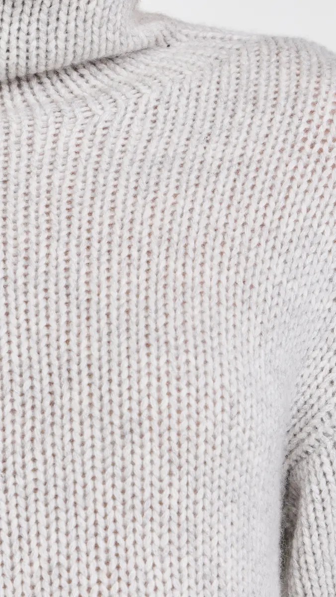 Sablyn Cropped Cashmere Turtleneck Sweater Foggy | Thumbnail 6 Sablyn Cropped Cashmere Turtleneck Sweater Foggy | Thumbnail 6