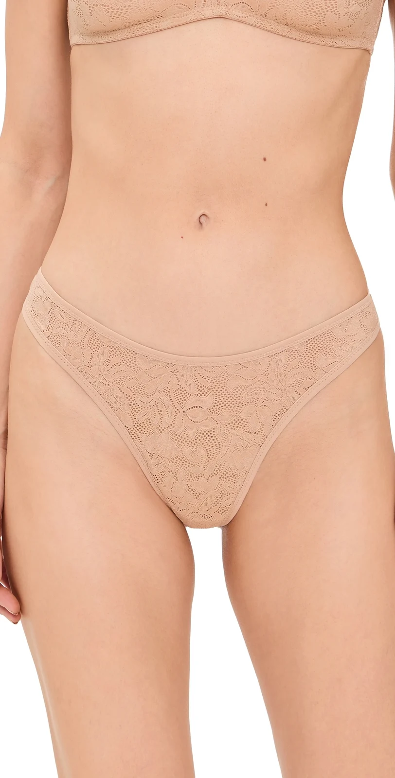 Eberjey Soft Stretch Recycled Lace Thong