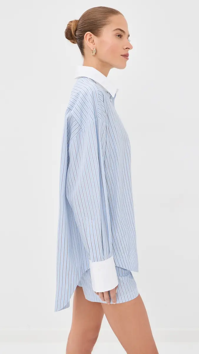 The Attico Stripe Button Down Shirt | Thumbnail 4 The Attico Stripe Button Down Shirt | Thumbnail 4