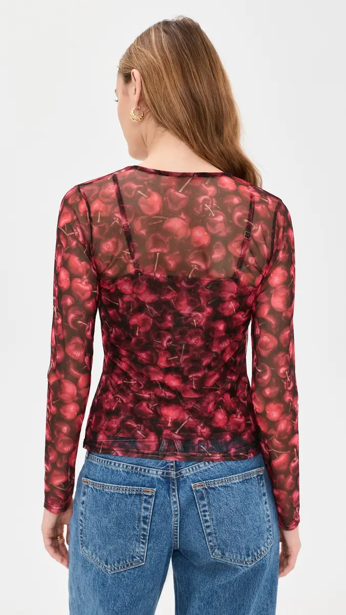 Never Fully Dressed Cherry Mesh Top | Thumbnail 4 Never Fully Dressed Cherry Mesh Top | Thumbnail 4