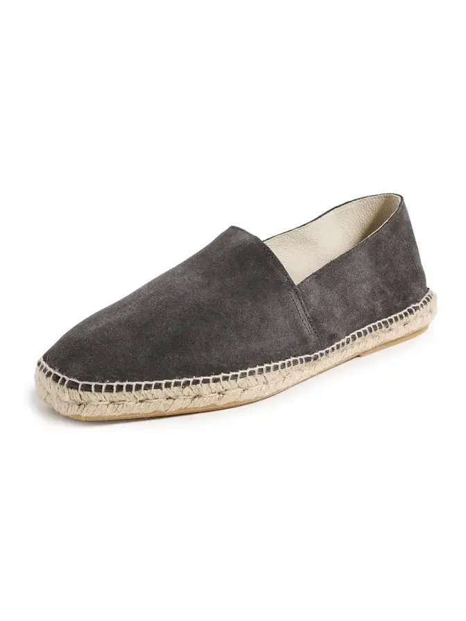 MANEBI Suede Square Toe Espadrilles