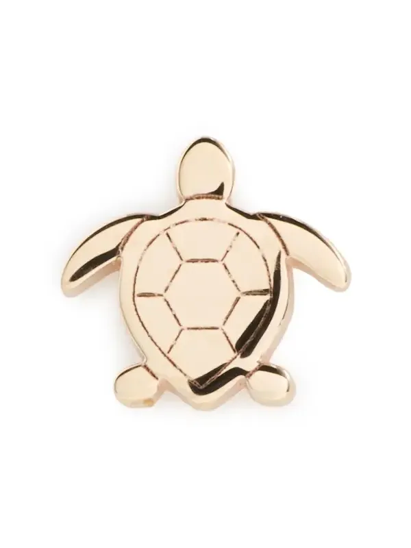 14k Gold Itty Bitty Turtle Single Stud Earring