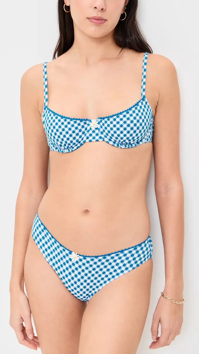 Solid & Striped The Daphne Bikini Top Cosmic Blue | Thumbnail 5 Solid & Striped The Daphne Bikini Top Cosmic Blue | Thumbnail 5