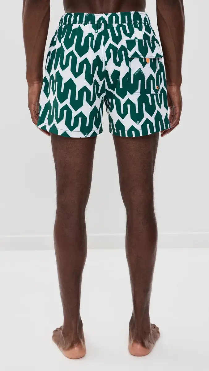 Save The Duck Ademir Swim Trunks 4 Bold Zigzag/ove The Ocean | Thumbnail 3
