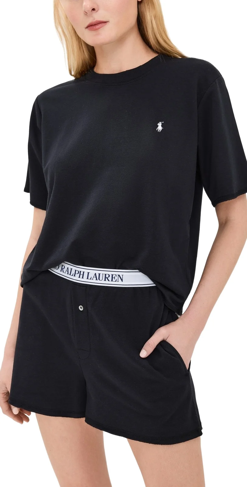 French Terry Short Sleeve Pajama Set French Terry Short Sleeve Pajama Set