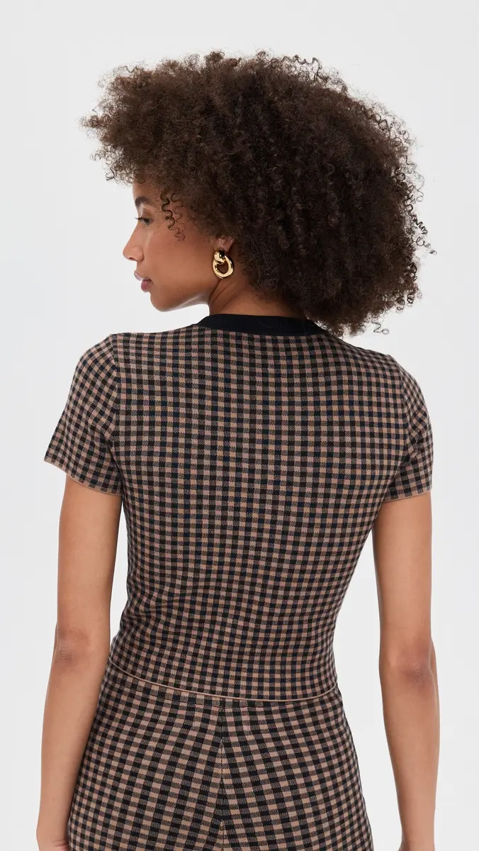 LE BOP Gingham Knit Tee | Thumbnail 3 LE BOP Gingham Knit Tee | Thumbnail 3
