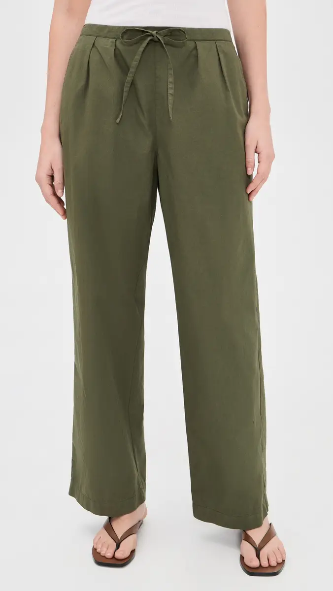 Alex Mill Hudson Pant in Cotton Twill Dried Basil | Thumbnail 2 Alex Mill Hudson Pant in Cotton Twill Dried Basil | Thumbnail 2