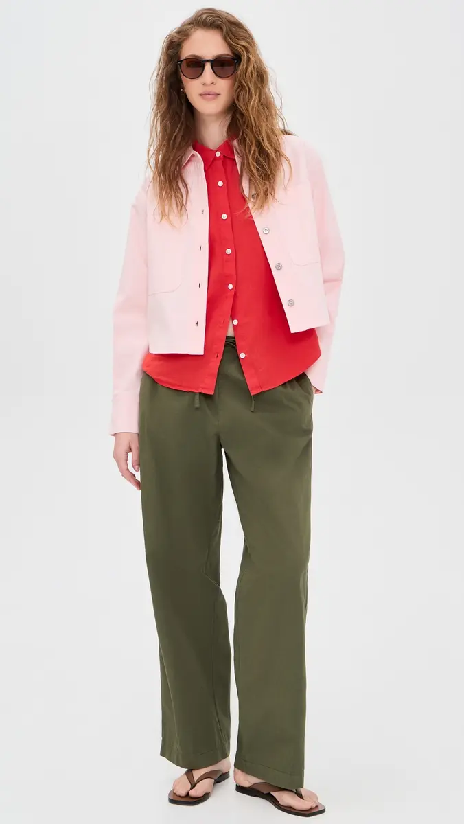 Alex Mill Hudson Pant in Cotton Twill Dried Basil | Thumbnail 5 Alex Mill Hudson Pant in Cotton Twill Dried Basil | Thumbnail 5
