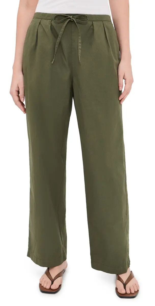 Alex Mill Hudson Pant in Cotton Twill Dried Basil | Image 1 Alex Mill Hudson Pant in Cotton Twill Dried Basil | Image 1