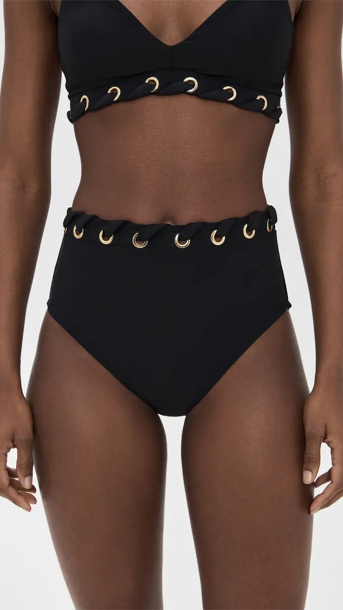 Stylest DreamSculpt Grommet High Waisted Bikini Bottoms | Thumbnail 2