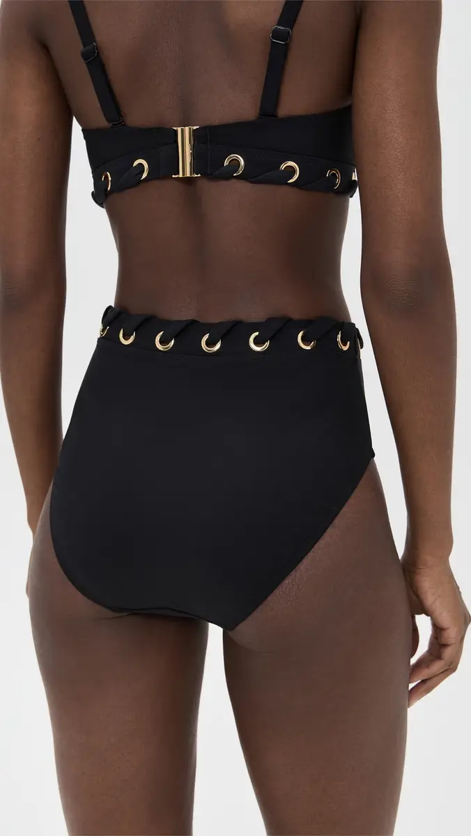 Stylest DreamSculpt Grommet High Waisted Bikini Bottoms | Thumbnail 3