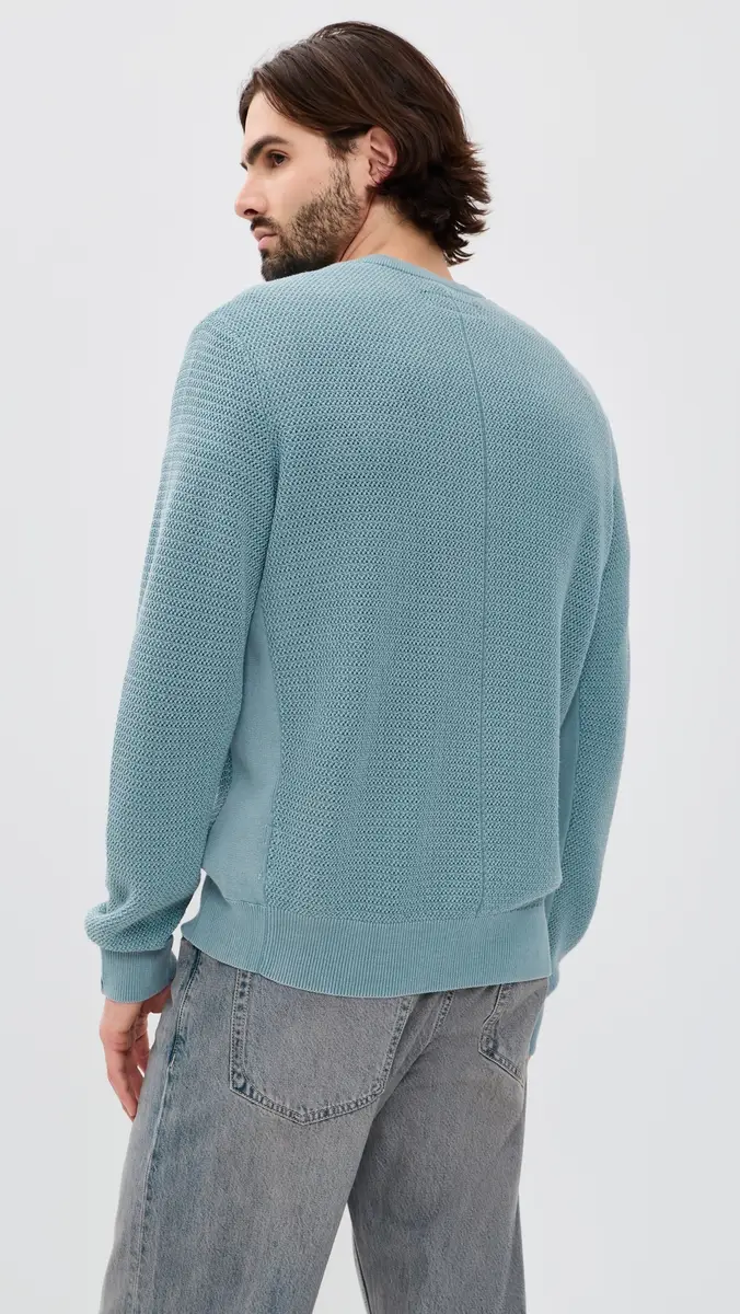 rag & bone Caden Washed Crew Sweater Fogbl | Thumbnail 3 rag & bone Caden Washed Crew Sweater Fogbl | Thumbnail 3