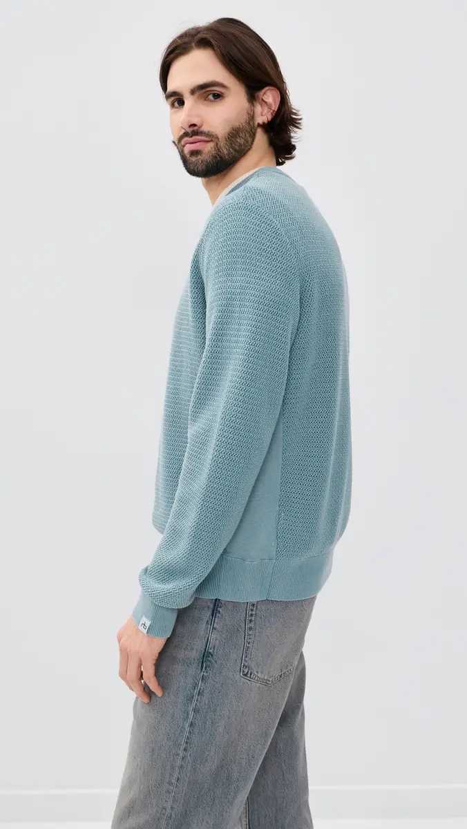 rag & bone Caden Washed Crew Sweater Fogbl | Thumbnail 4 rag & bone Caden Washed Crew Sweater Fogbl | Thumbnail 4