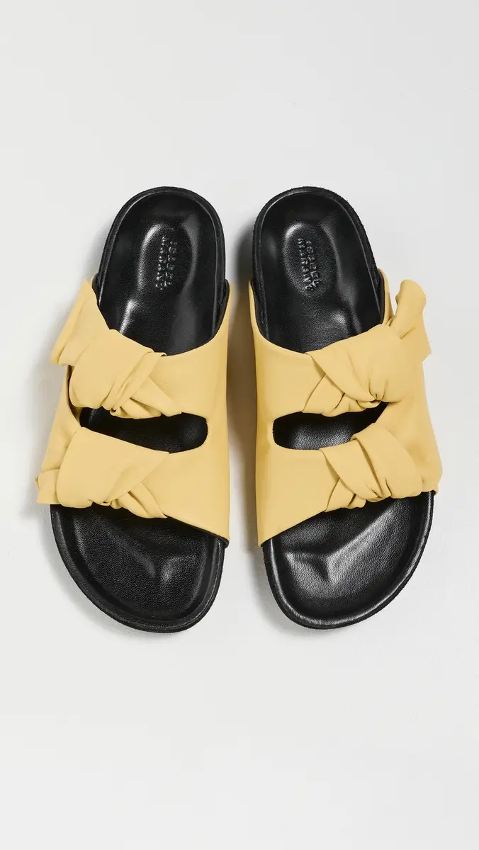 Isabel Marant Lennyo Bow Sandals Butter | Thumbnail 2