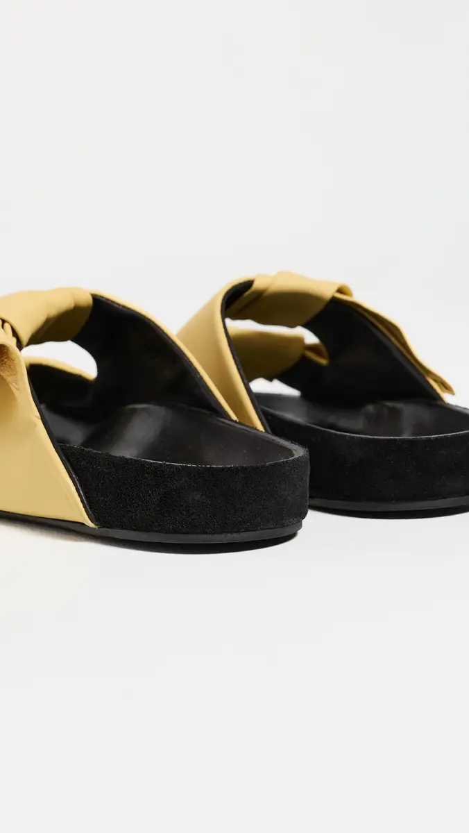 Isabel Marant Lennyo Bow Sandals Butter | Thumbnail 4