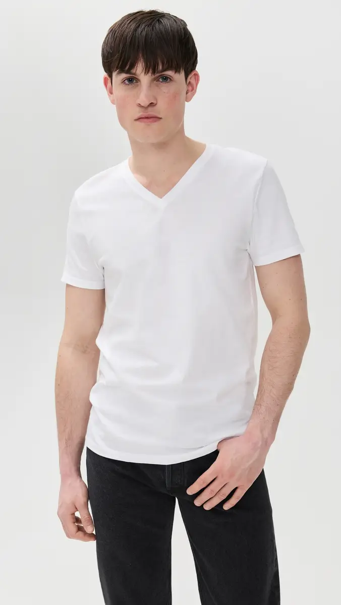 Calvin Klein Underwear Cotton Classic 3-Pack V Neck T-Shirt White | Thumbnail 3 Calvin Klein Underwear Cotton Classic 3-Pack V Neck T-Shirt White | Thumbnail 3