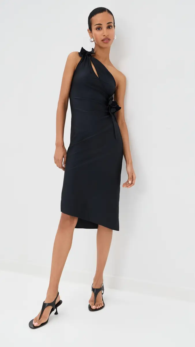 Coperni Asymmetric Mini Flower Gown | Thumbnail 2 Coperni Asymmetric Mini Flower Gown | Thumbnail 2