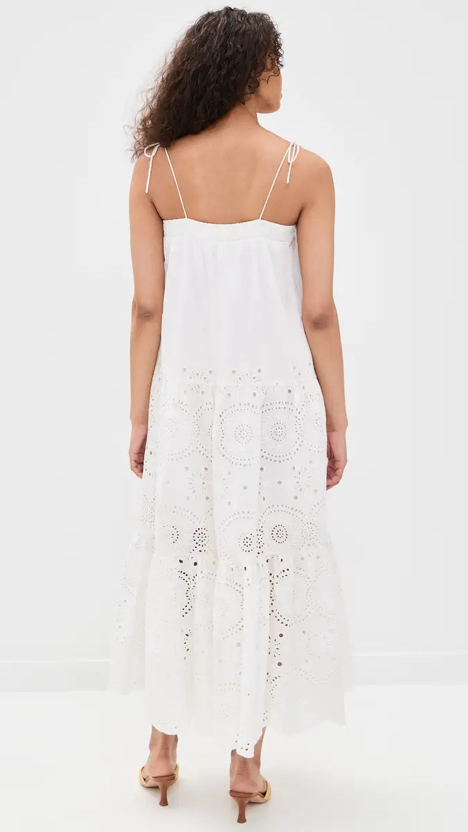 Marea Camille Dress White Eyelet | Thumbnail 3 Marea Camille Dress White Eyelet | Thumbnail 3