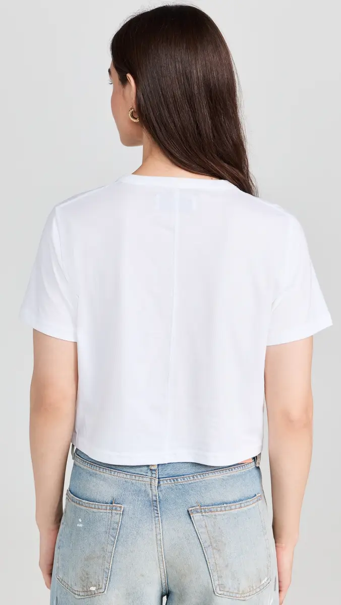 Sold Out NYC The Cropped Perfect Tee in White | Thumbnail 3 Sold Out NYC The Cropped Perfect Tee in White | Thumbnail 3