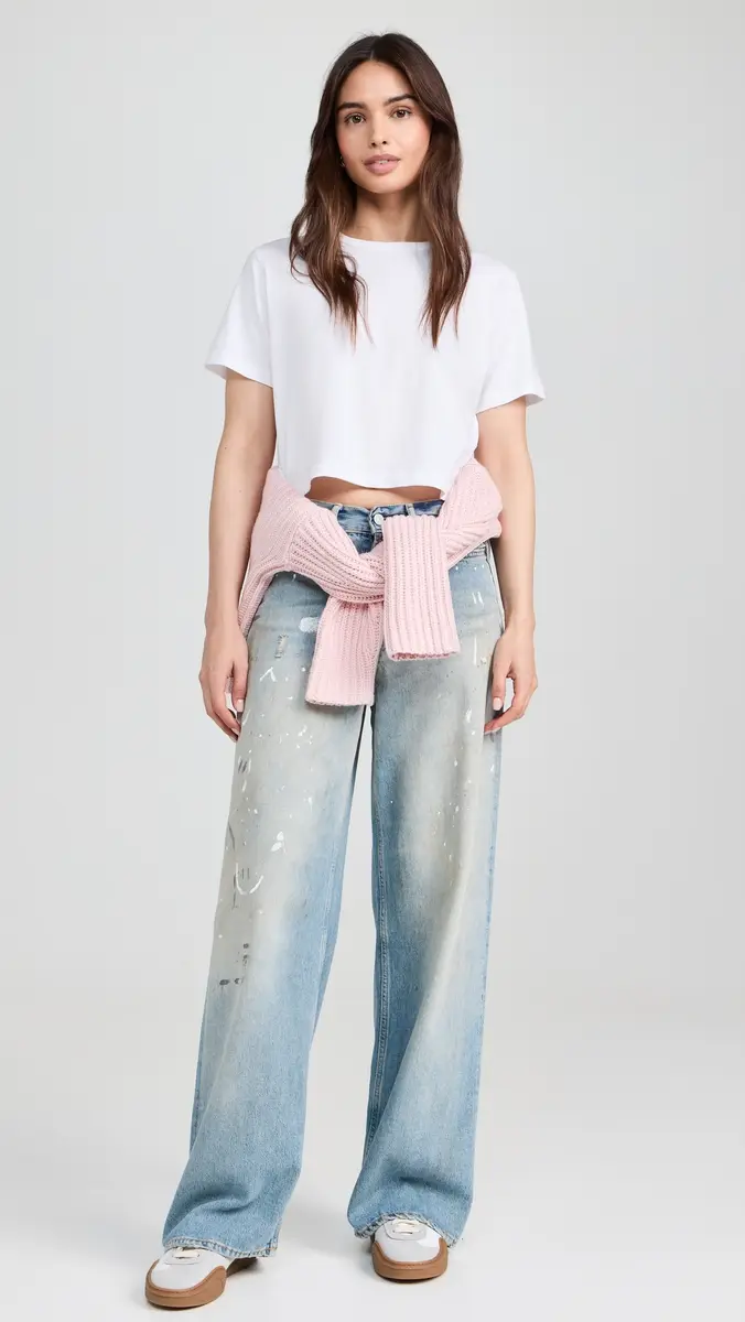 Sold Out NYC The Cropped Perfect Tee in White | Thumbnail 5 Sold Out NYC The Cropped Perfect Tee in White | Thumbnail 5