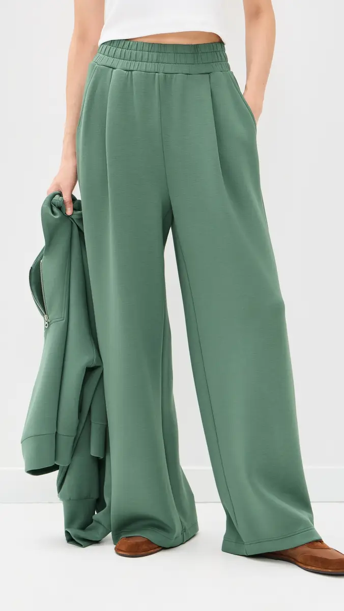 Varley The Extra Wide Leg Pants Dark Forest | Thumbnail 2