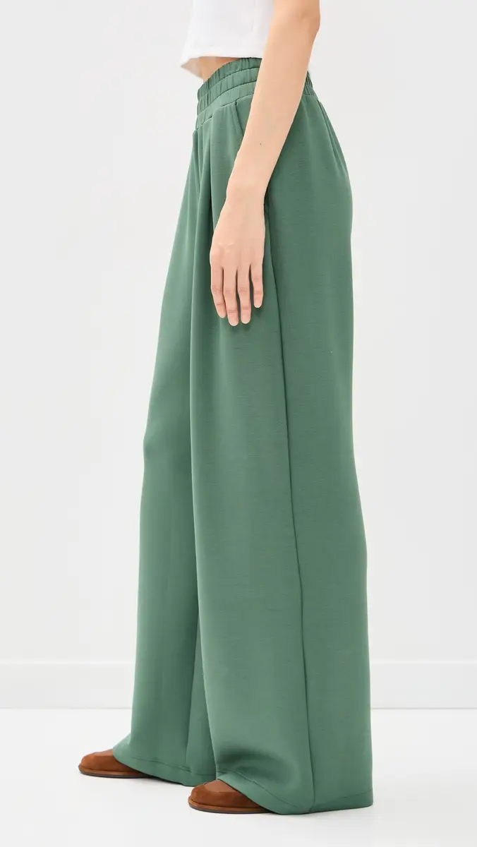 Varley The Extra Wide Leg Pants Dark Forest | Thumbnail 4