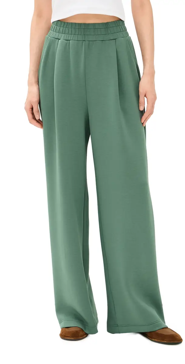 The Extra Wide Leg Pants Dark Forest
