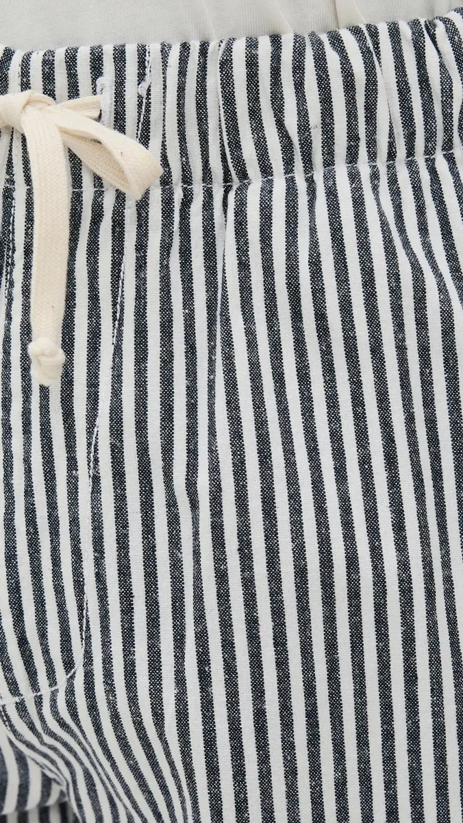 Save Khaki Hemp Stripe Easy Shorts 6 | Thumbnail 6 Save Khaki Hemp Stripe Easy Shorts 6 | Thumbnail 6