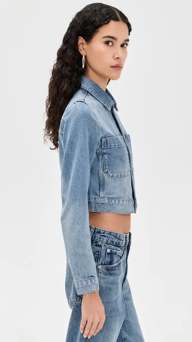 FRAME The Small Denim Jacket Dawn | Thumbnail 4 FRAME The Small Denim Jacket Dawn | Thumbnail 4