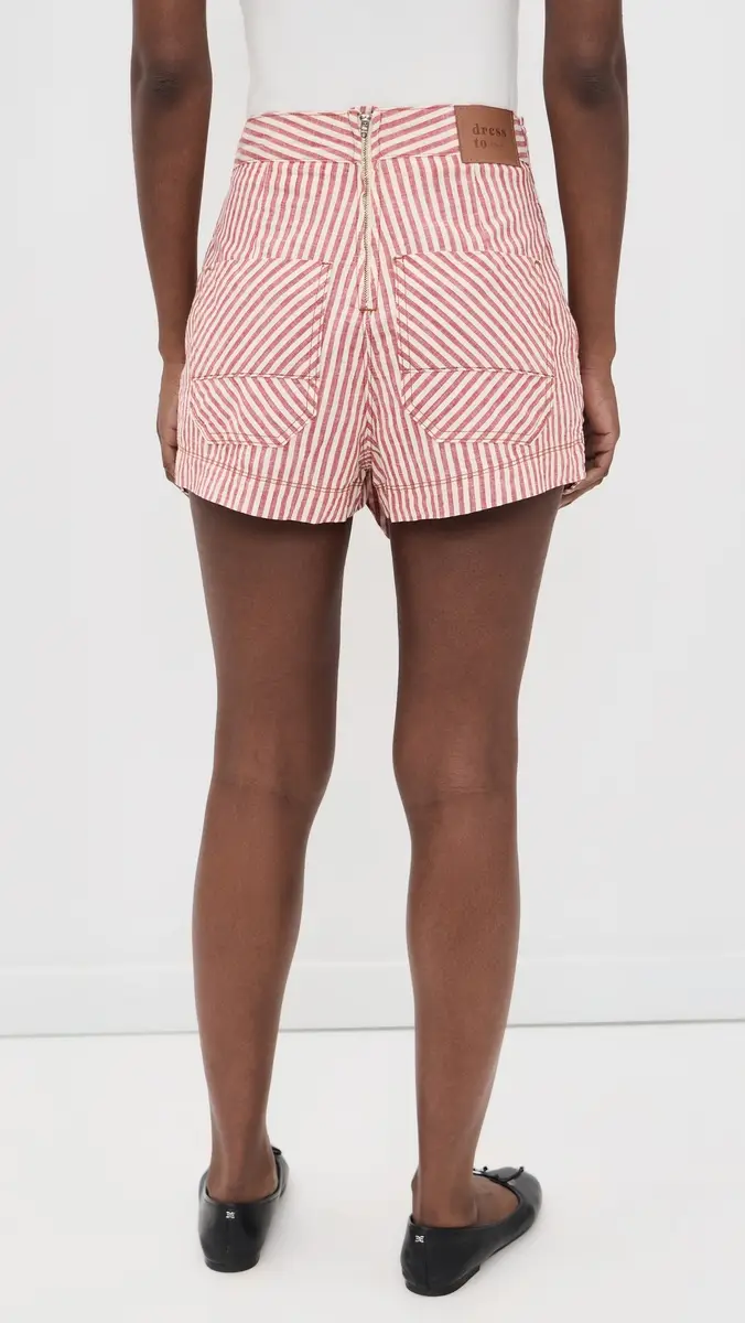 Dress To Striped Twill Shorts Stripes | Thumbnail 3