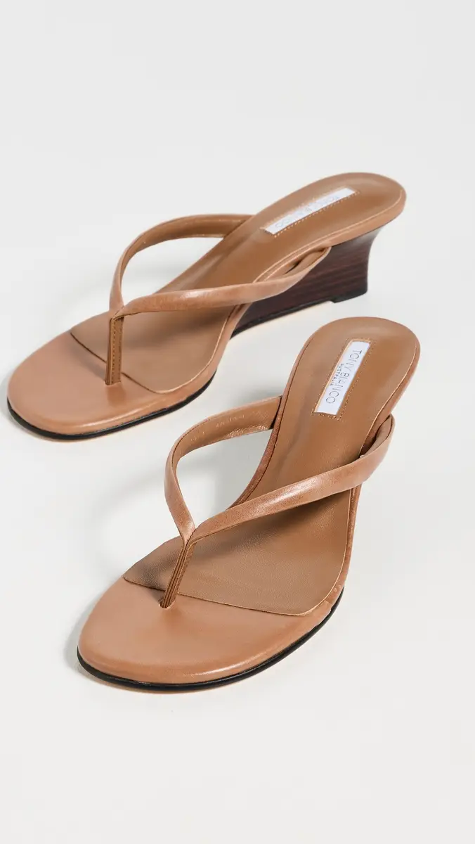 Tony Bianco Edgy Thong Wedge Sandals Tan Vintage | Thumbnail 5 Tony Bianco Edgy Thong Wedge Sandals Tan Vintage | Thumbnail 5