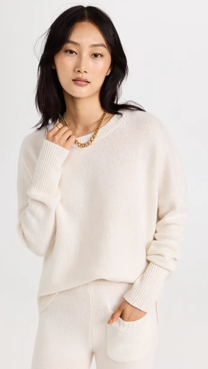 LISA YANG Mila Cashmere Sweater Cream | Thumbnail 2 LISA YANG Mila Cashmere Sweater Cream | Thumbnail 2