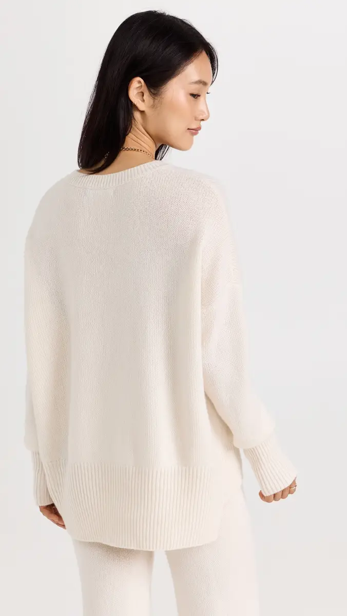 LISA YANG Mila Cashmere Sweater Cream | Thumbnail 3 LISA YANG Mila Cashmere Sweater Cream | Thumbnail 3