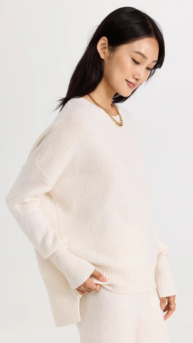 LISA YANG Mila Cashmere Sweater Cream | Thumbnail 4 LISA YANG Mila Cashmere Sweater Cream | Thumbnail 4