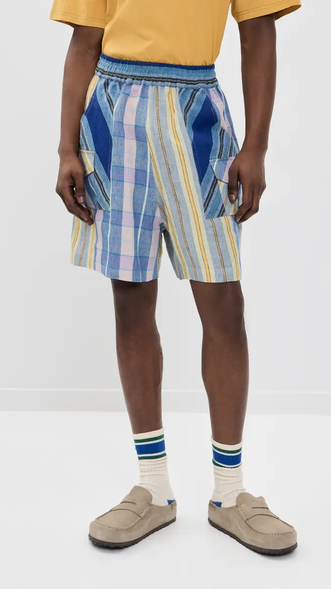 Nicholas Daley Scout Shorts 6 Blue Mix | Thumbnail 2 Nicholas Daley Scout Shorts 6 Blue Mix | Thumbnail 2