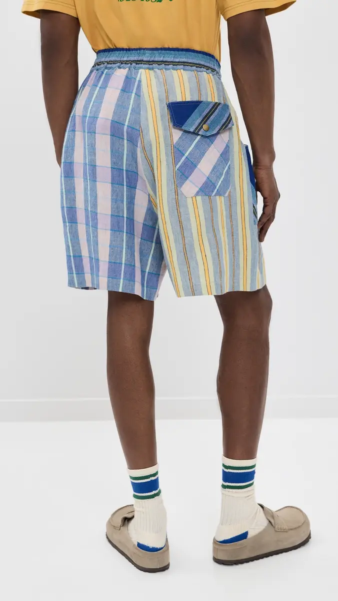 Nicholas Daley Scout Shorts 6 Blue Mix | Thumbnail 3 Nicholas Daley Scout Shorts 6 Blue Mix | Thumbnail 3