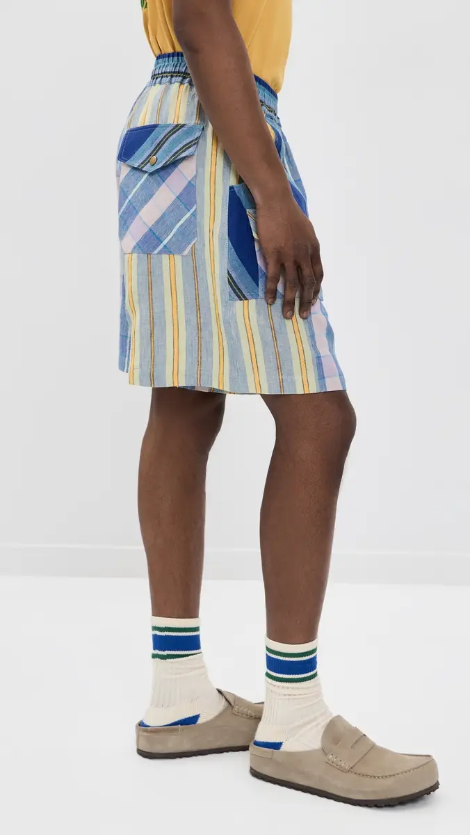 Nicholas Daley Scout Shorts 6 Blue Mix | Thumbnail 4 Nicholas Daley Scout Shorts 6 Blue Mix | Thumbnail 4