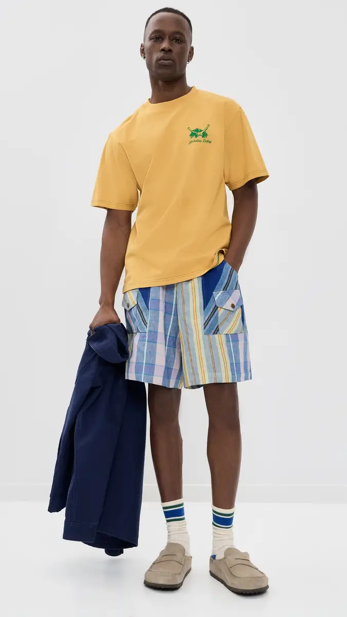 Nicholas Daley Scout Shorts 6 Blue Mix | Thumbnail 5 Nicholas Daley Scout Shorts 6 Blue Mix | Thumbnail 5