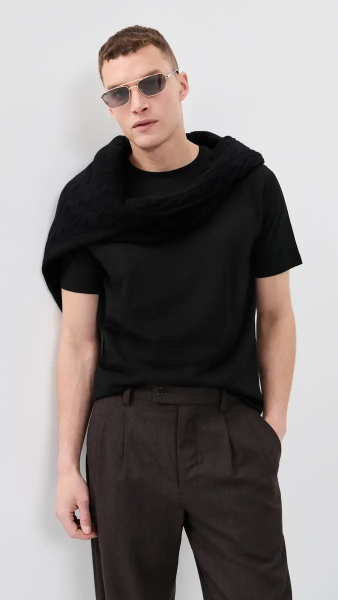 Theory Precise Rib Cotton Tee | Thumbnail 2 Theory Precise Rib Cotton Tee | Thumbnail 2