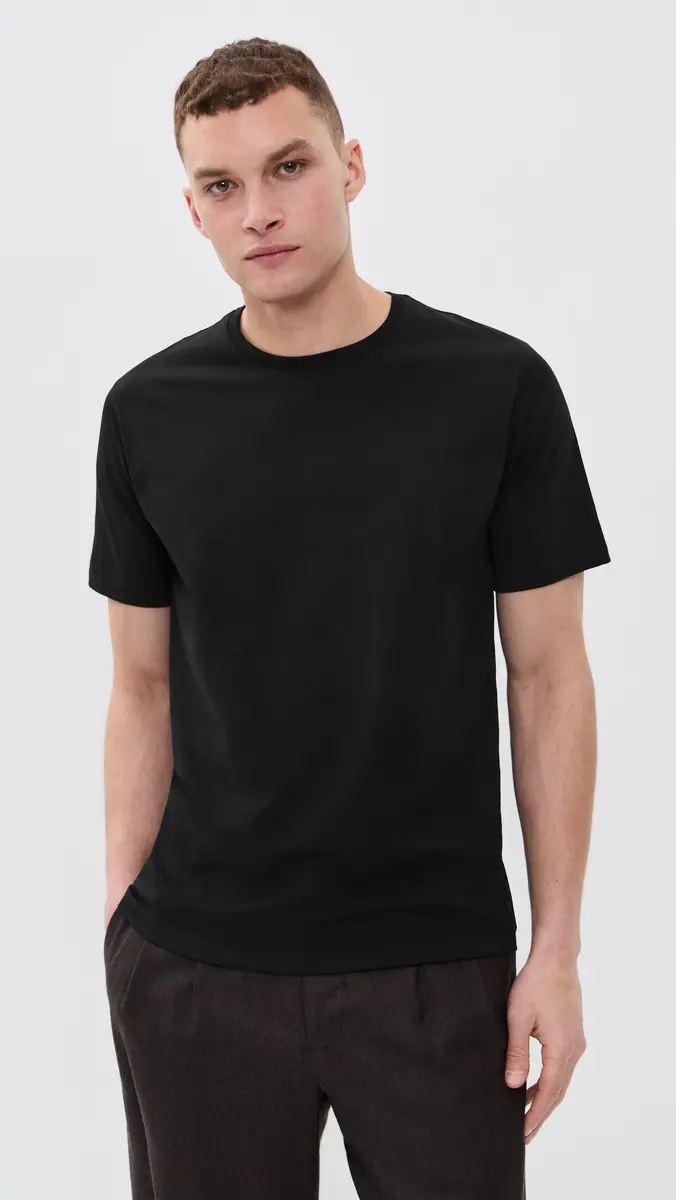 Theory Precise Rib Cotton Tee | Thumbnail 3 Theory Precise Rib Cotton Tee | Thumbnail 3