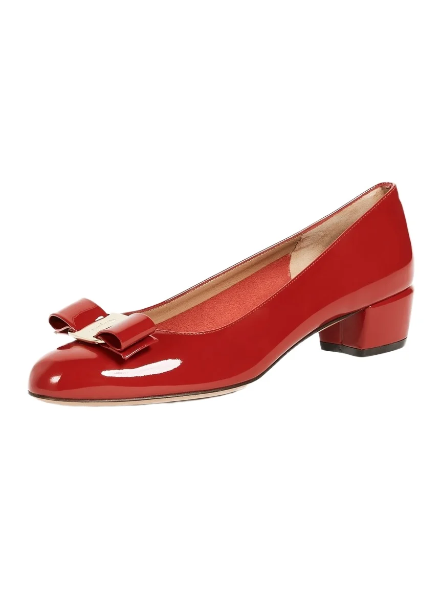 Ferragamo Vara Low Heel Pumps