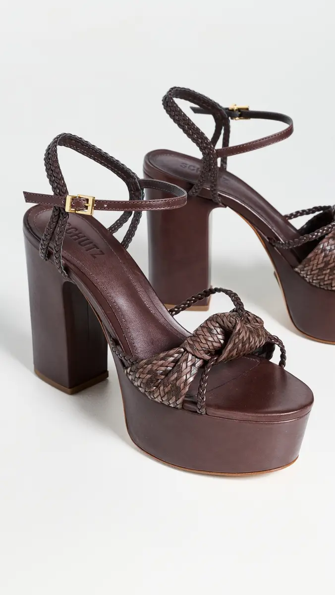Schutz Kalina Platform Heels Root Brown | Thumbnail 5 Schutz Kalina Platform Heels Root Brown | Thumbnail 5
