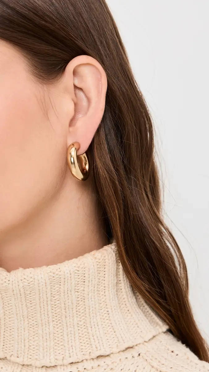 Jennifer Fisher Samira Huggie Hoop Earrings | Thumbnail 3 Jennifer Fisher Samira Huggie Hoop Earrings | Thumbnail 3