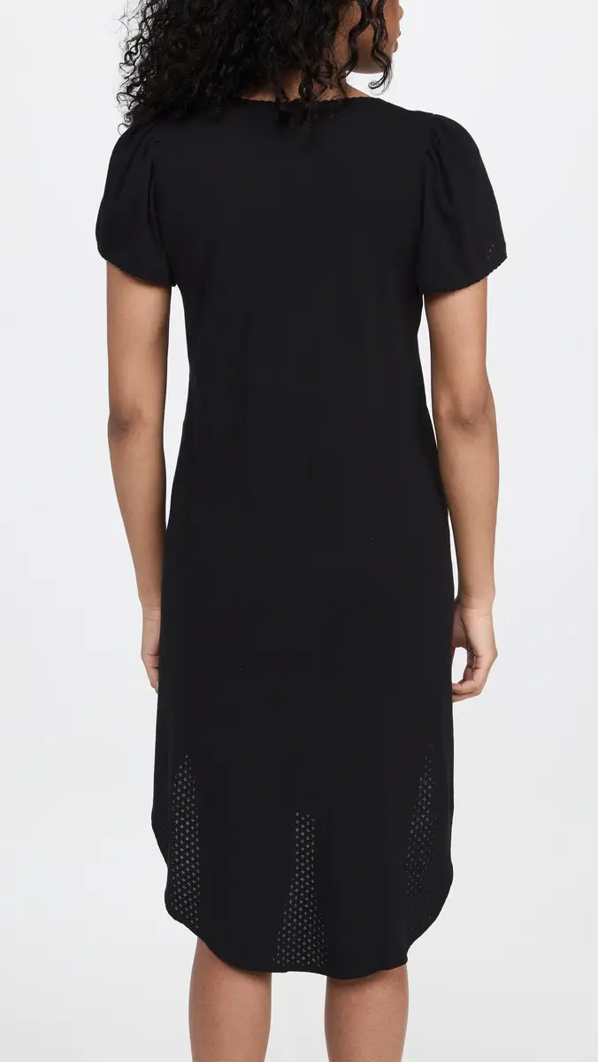 HATCH The Pointelle Nightgown Black | Thumbnail 3 HATCH The Pointelle Nightgown Black | Thumbnail 3